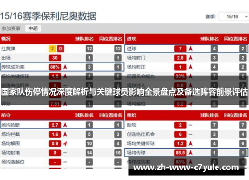 国家队伤停情况深度解析与关键球员影响全景盘点及备选阵容前景评估